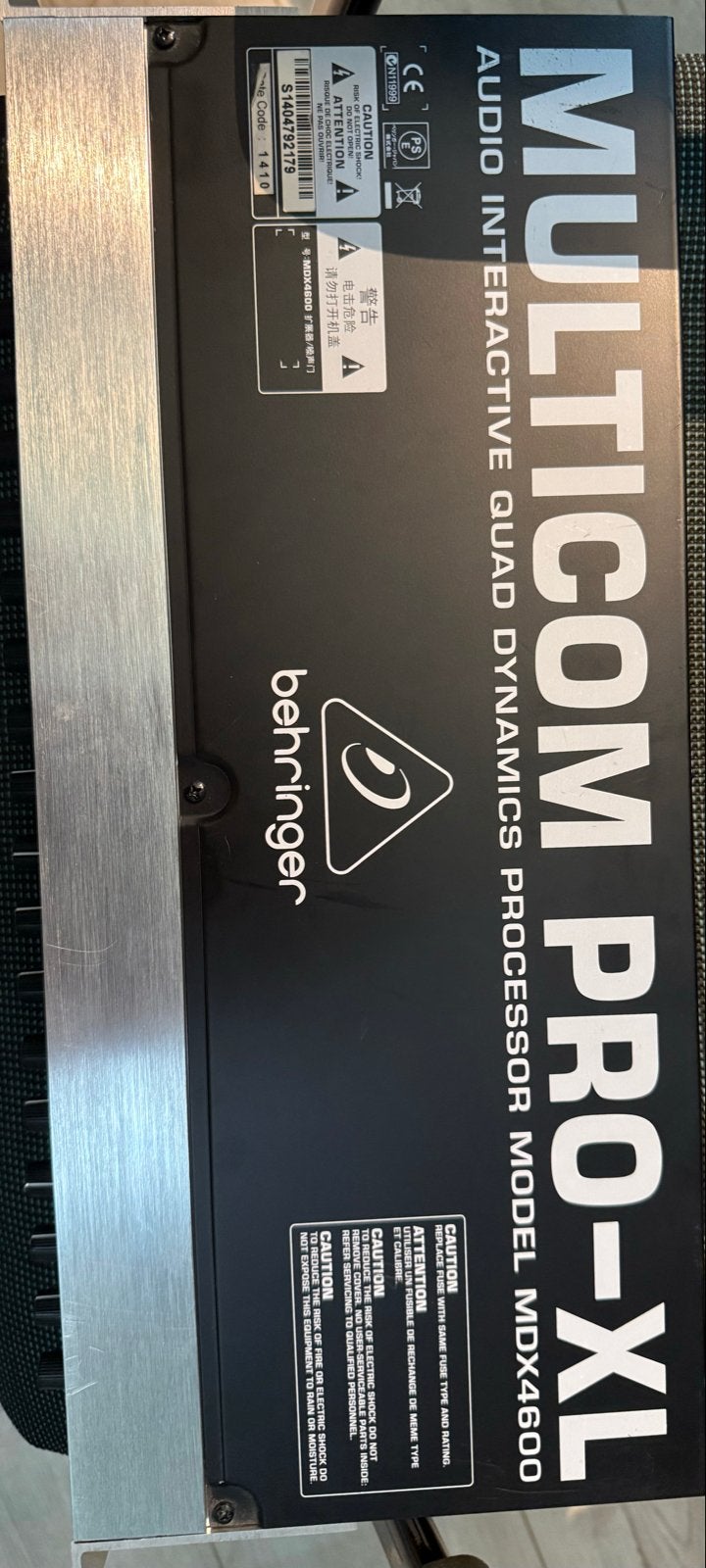 Behringer Multicom Pro-XL MDX4600 Compressor/Limiter, Muziek en Instrumenten, Effecten, Ophalen of Verzenden, Gebruikt, Compressor