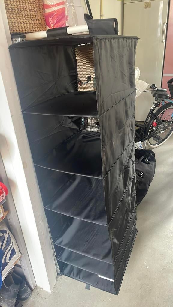 2 stuks 5,- Ikea skubb kastopberger organiser zwart 6 vakken, Ophalen of Verzenden, Zo goed als nieuw