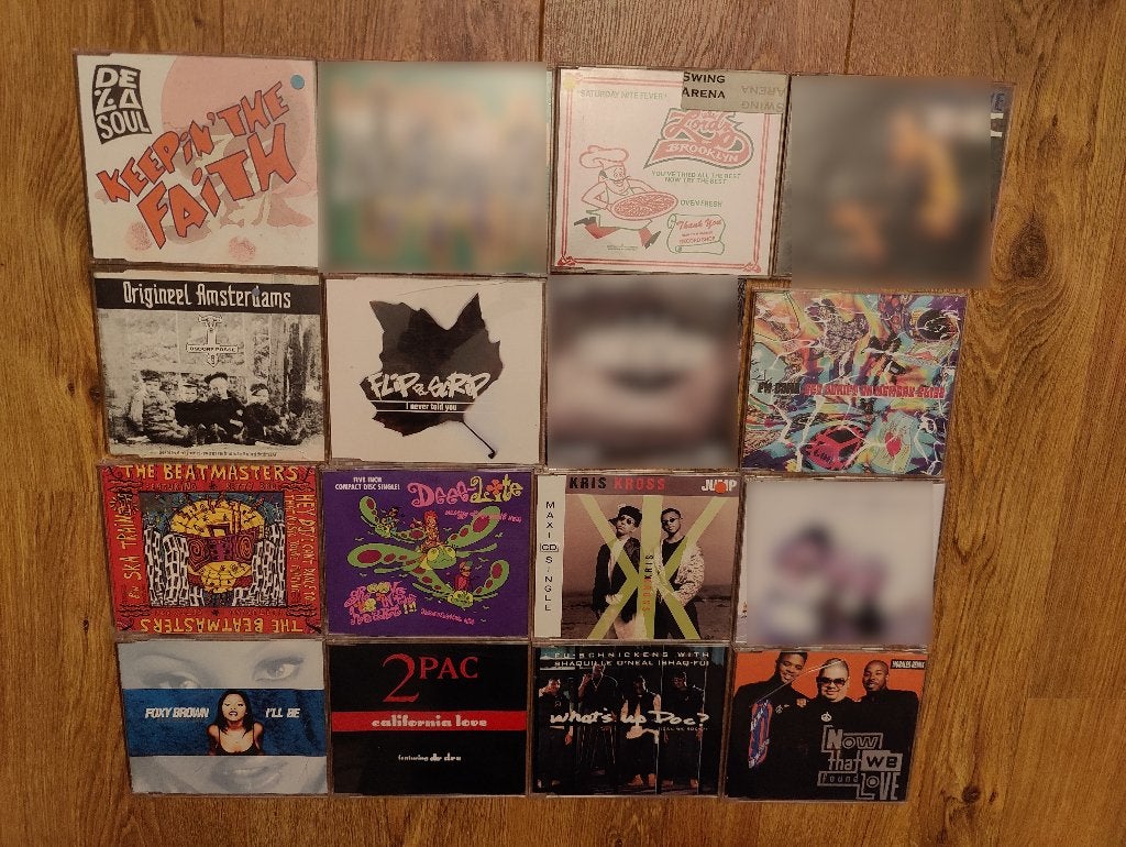 Stapeltje CD Singles (61 stuks) - Mostly hip hop, Ophalen of Verzenden, Zo goed als nieuw