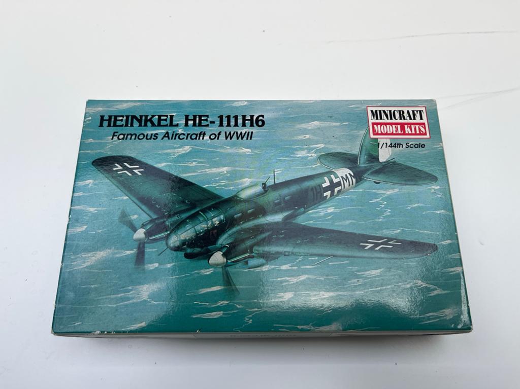 Minicraft Heinkel HE-111H6 Modelbouw WWII 1:144, Overige merken, 1:144 tot 1:200, Nieuw, Ophalen of Verzenden