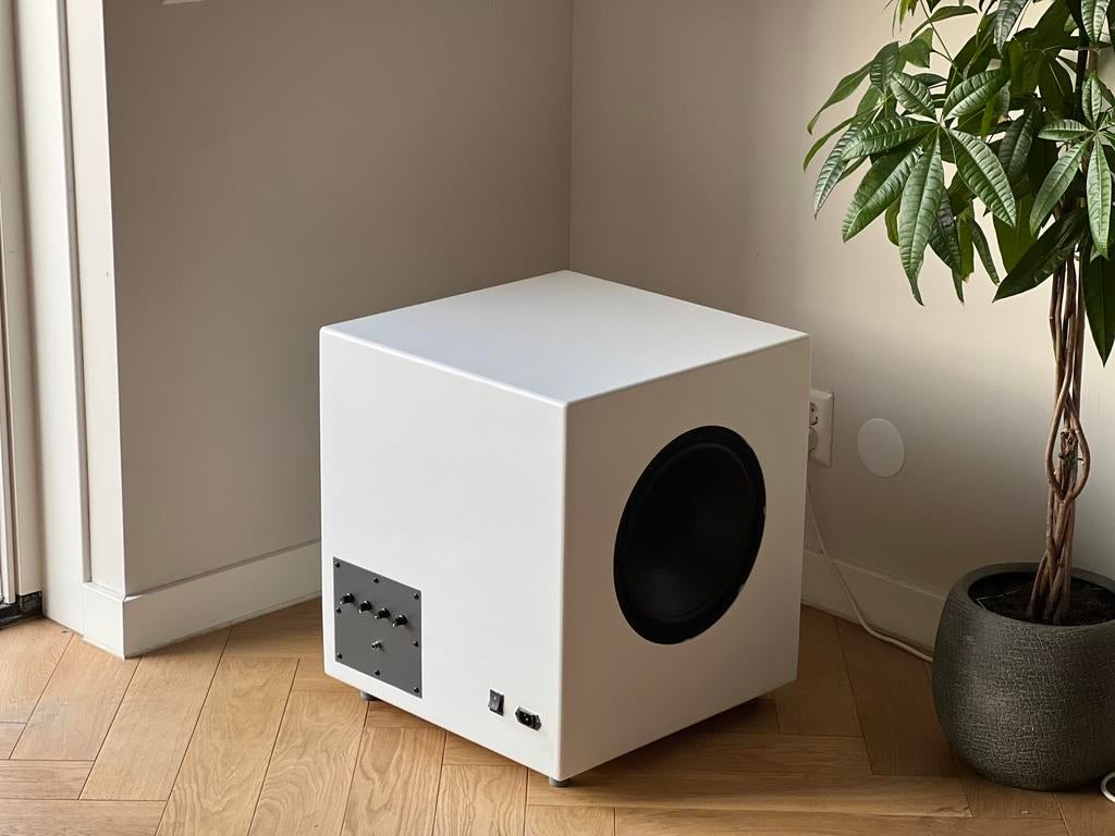 Zeer krachtige actieve subwoofer 2x12” 400W DSP 25hz, Subwoofer, Nieuw, 120 watt of meer, Ophalen