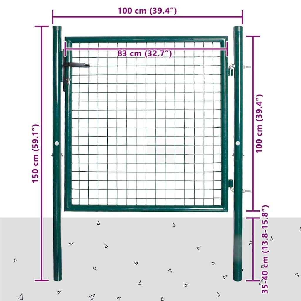 IJzeren tuinpoort hek hekje poort draaihek GRATIS BEZORGD!, Tuin en Terras, 100 tot 150 cm, Verzenden, 100 tot 150 cm, Nieuw