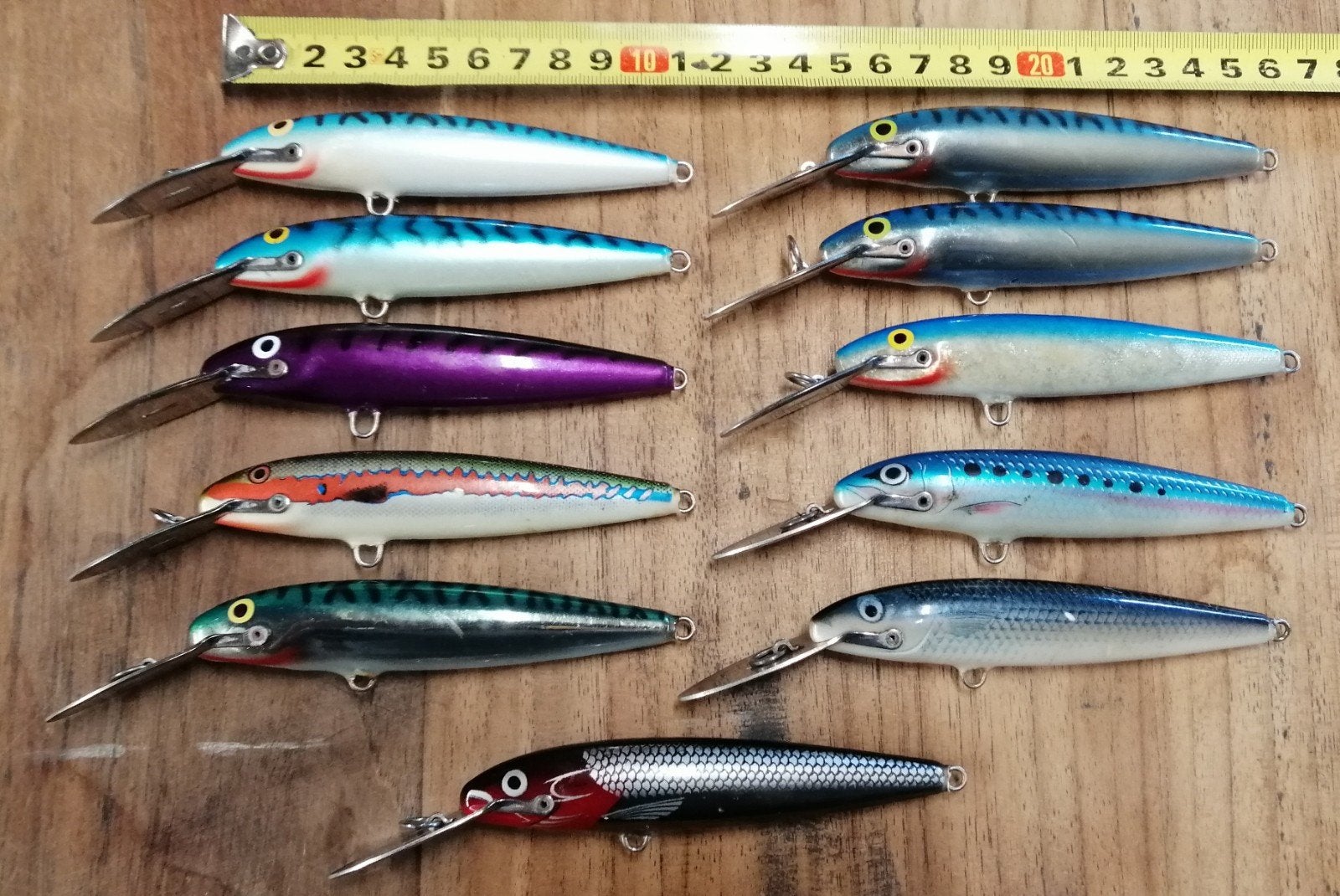 11x Rapala Magnum 11 cm CD zinkende pluggen, Ophalen, Gebruikt, Overige typen
