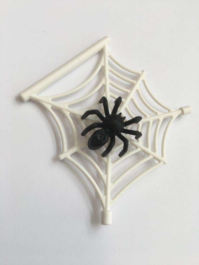 Lego nieuw witte spinnenweb met zwarte spin, Overige thema's, Lego, Overige typen, Nieuw