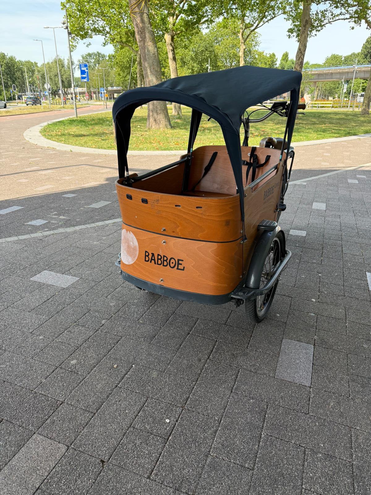Babboe curve bakfiets elektrisch, 4 kinderen of meer, Elektrisch, Zo goed als nieuw, Ophalen