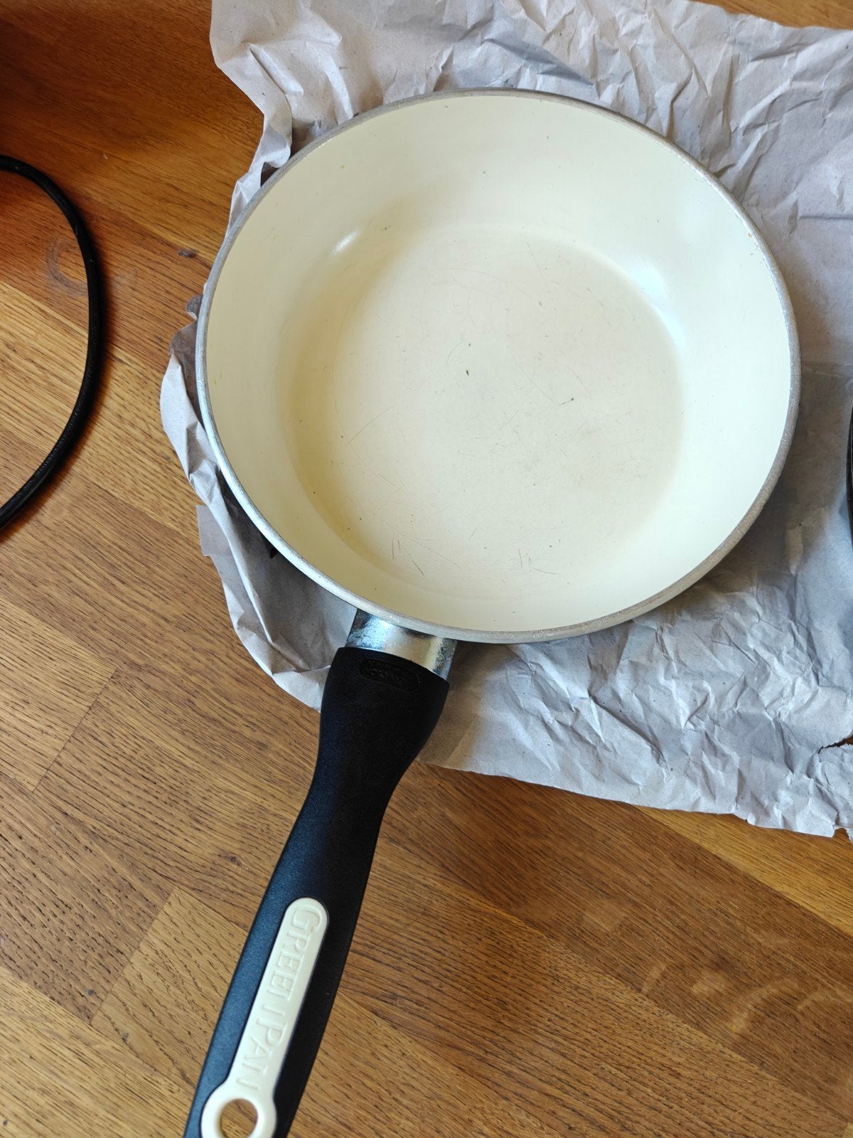 Koekenpan, Wok en Braadpan - gebruikt, Huis en Inrichting, Keuken | Potten en Pannen, Ophalen, Gebruikt, Rvs
