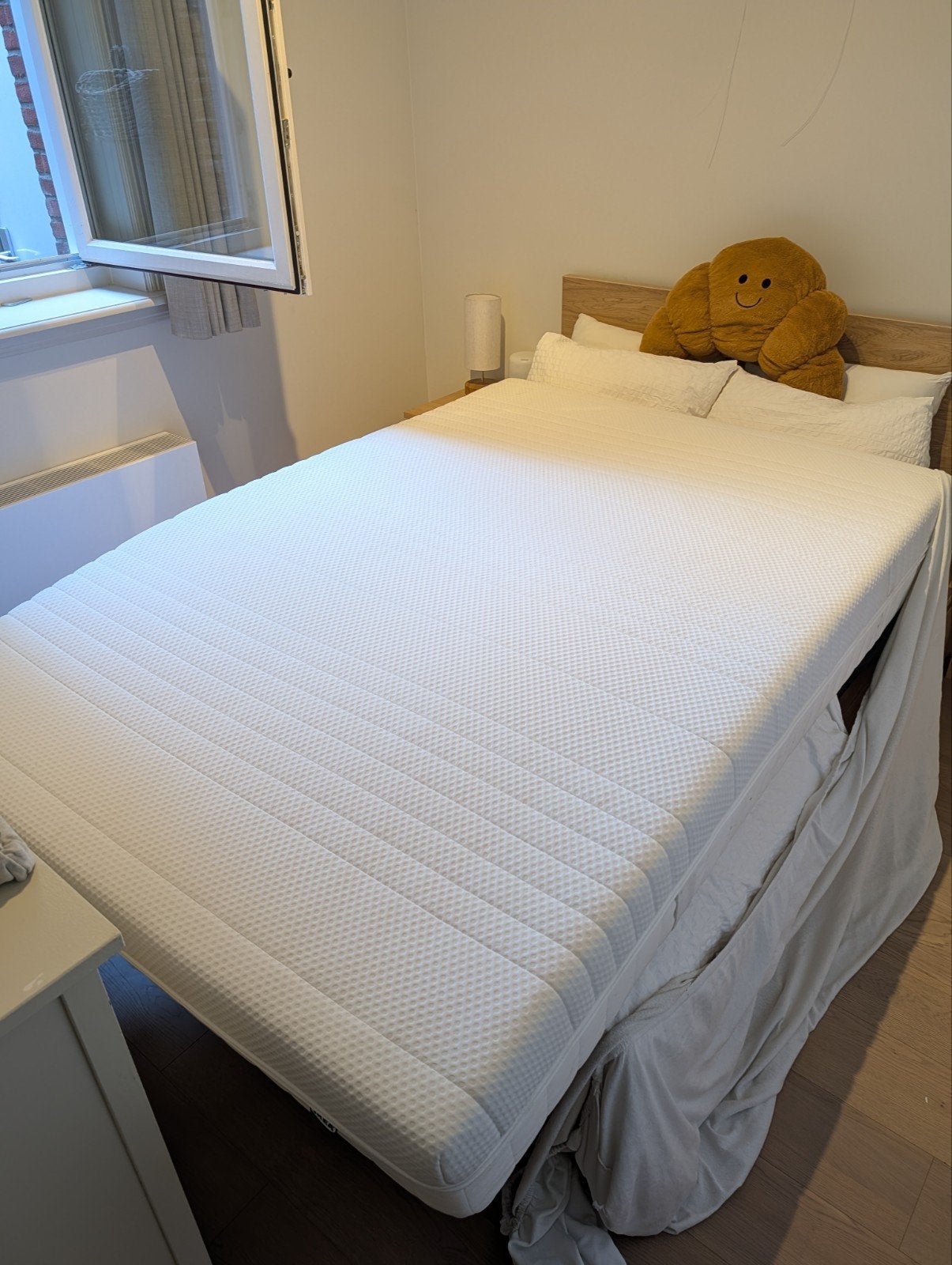 IKEA ÅNNELAND Foammatras 140x200 - medium firm, Ophalen, Tweepersoons, 140 cm, Zo goed als nieuw