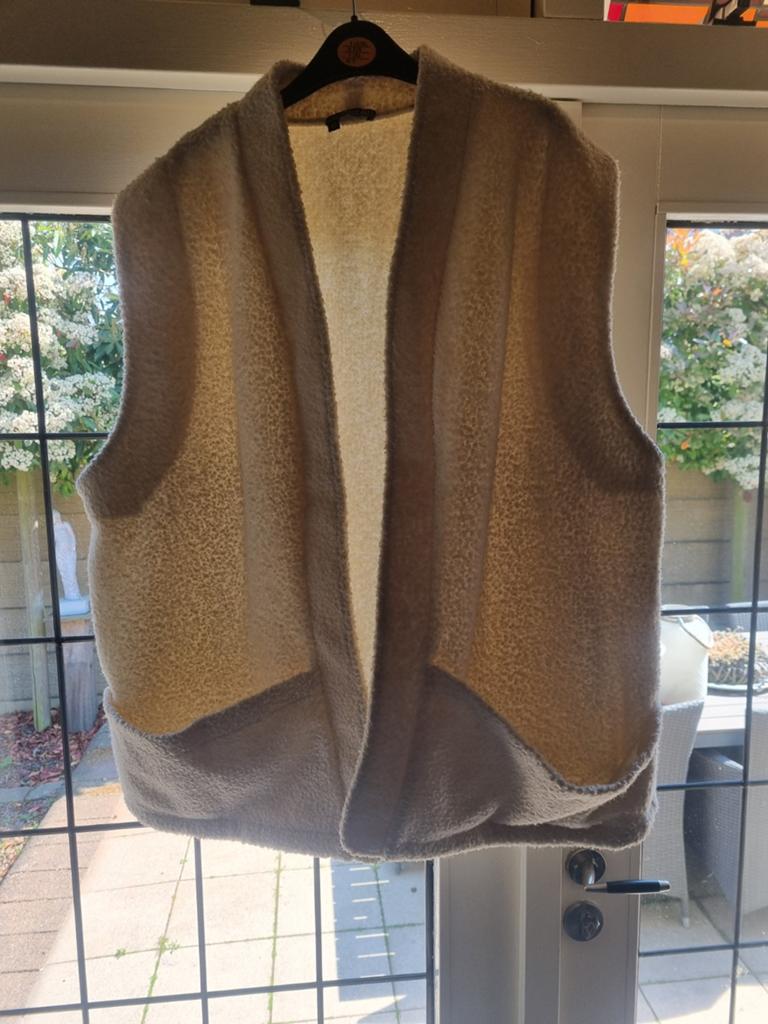 Norah teddy gilet maat 48 10 euro, Kleding | Dames, Bodywarmers, Beige, Maat 46/48 (XL) of groter, Nieuw, Ophalen of Verzenden