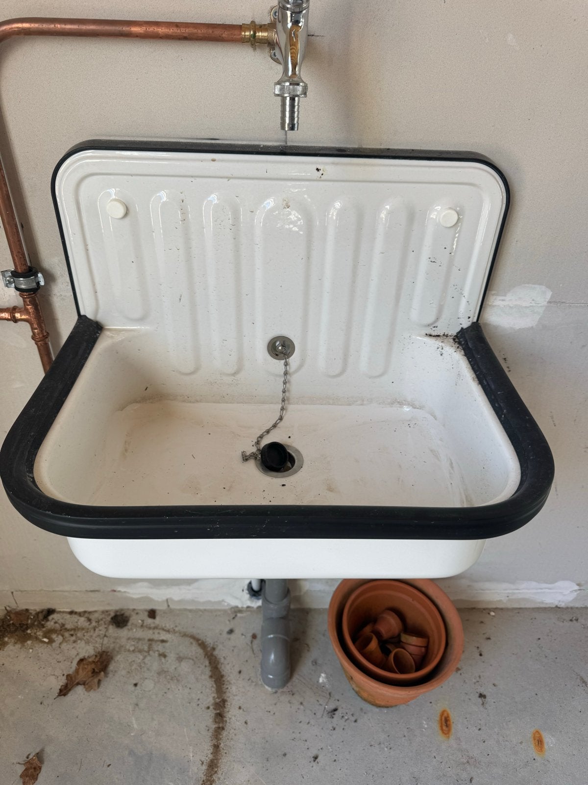 wasbak met kraan, Ophalen, Gebruikt, Chroom, Wastafel