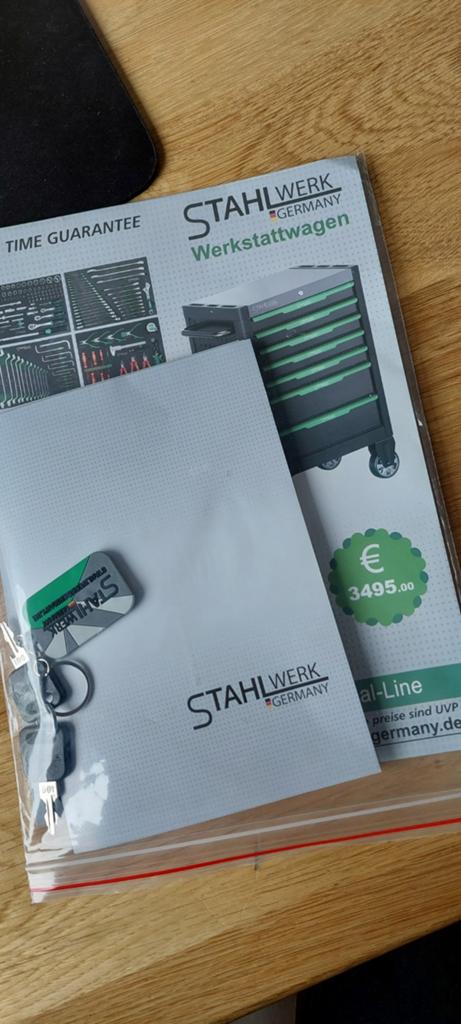 STAHL WERK  gereedschapswagen gevuld 7laden, Ophalen, Gevuld, Nieuw
