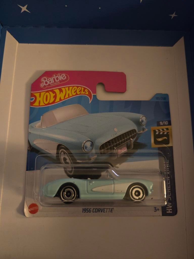 Barbie Hot Wheels 1956 Corvette - Blauw - 2022, Ophalen of Verzenden