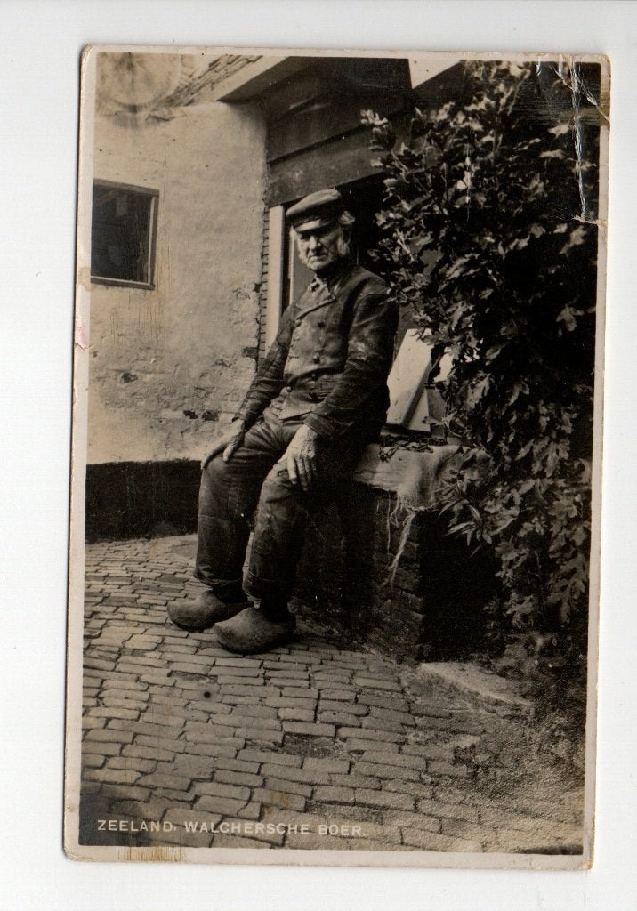 Oude ansichtkaart: Walcherse boer, Zeeland, Verzamelen, Ansichtkaarten | Nederland, Ophalen of Verzenden, 1920 tot 1940, Gelopen