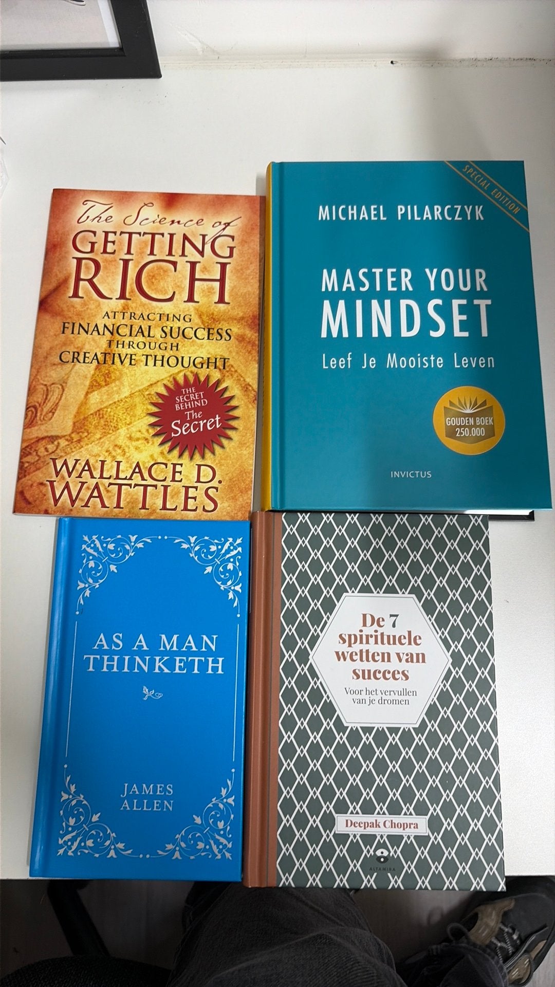 4 boeken mindset – Pilarczyk, Chopra, James Allen, Ophalen of Verzenden, Zo goed als nieuw