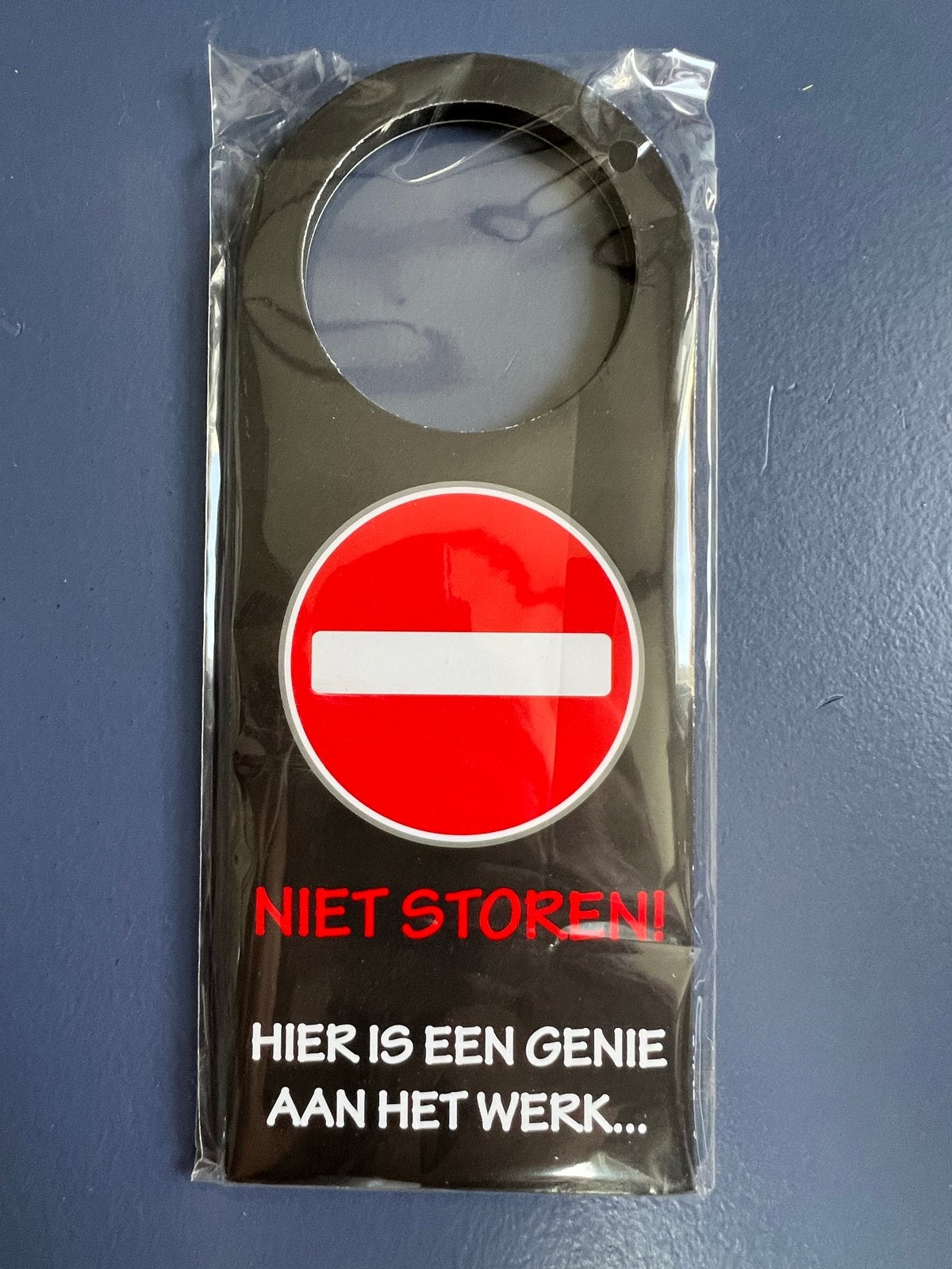Grappige deurhanger niet storen - nieuw in plastic, Ophalen of Verzenden, Nieuw