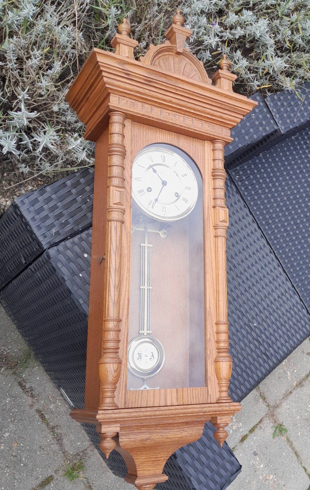Wuba Warmink wandklok met slinger, Ophalen