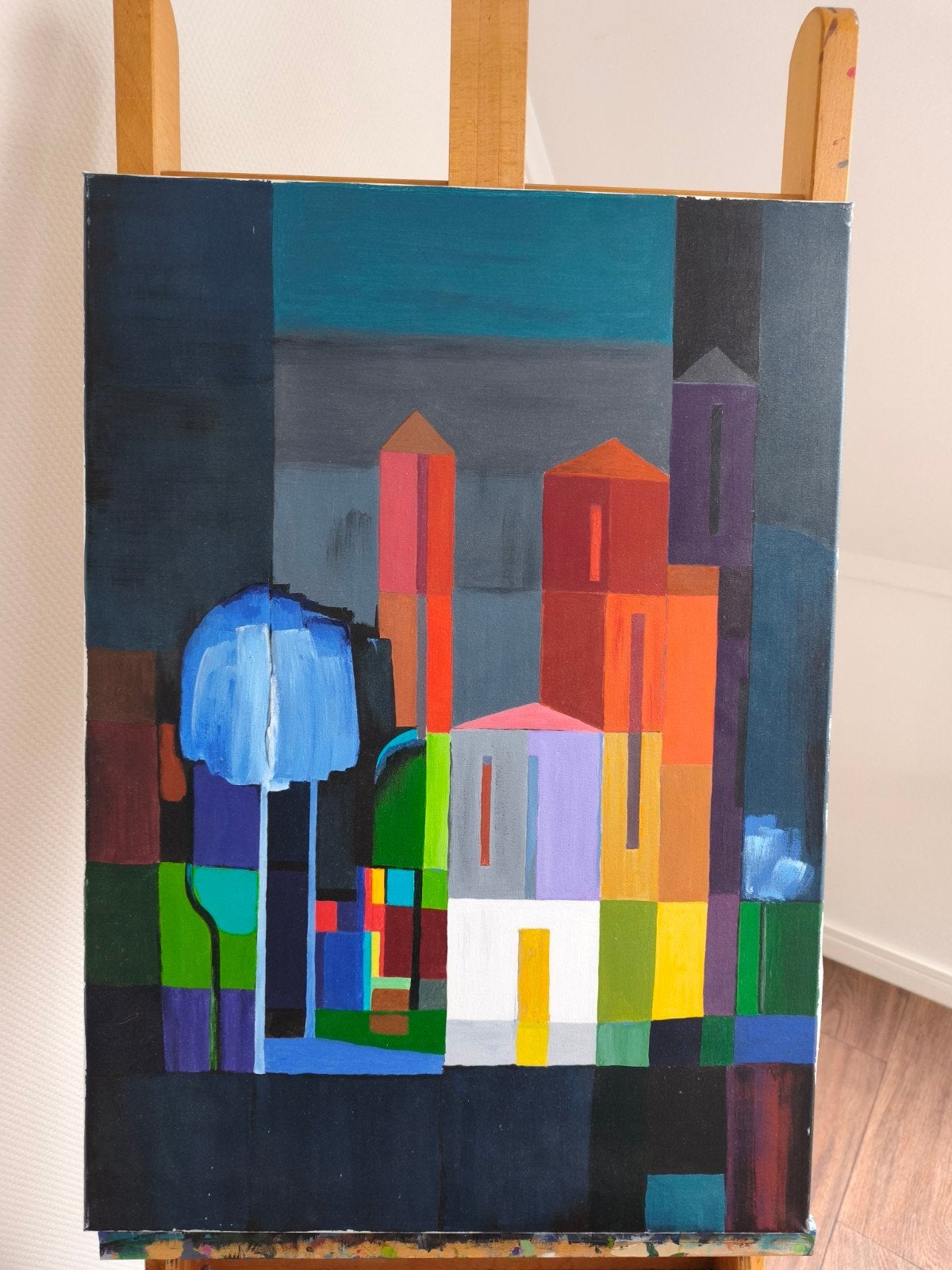 Schilderij in de stijl van Ton Schulten, Ophalen