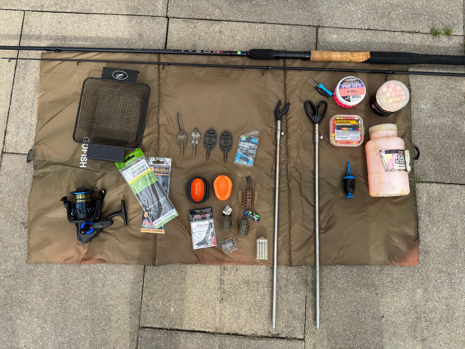 Complete feeder hengelset met toebehoren, Ophalen, Zo goed als nieuw, Complete set