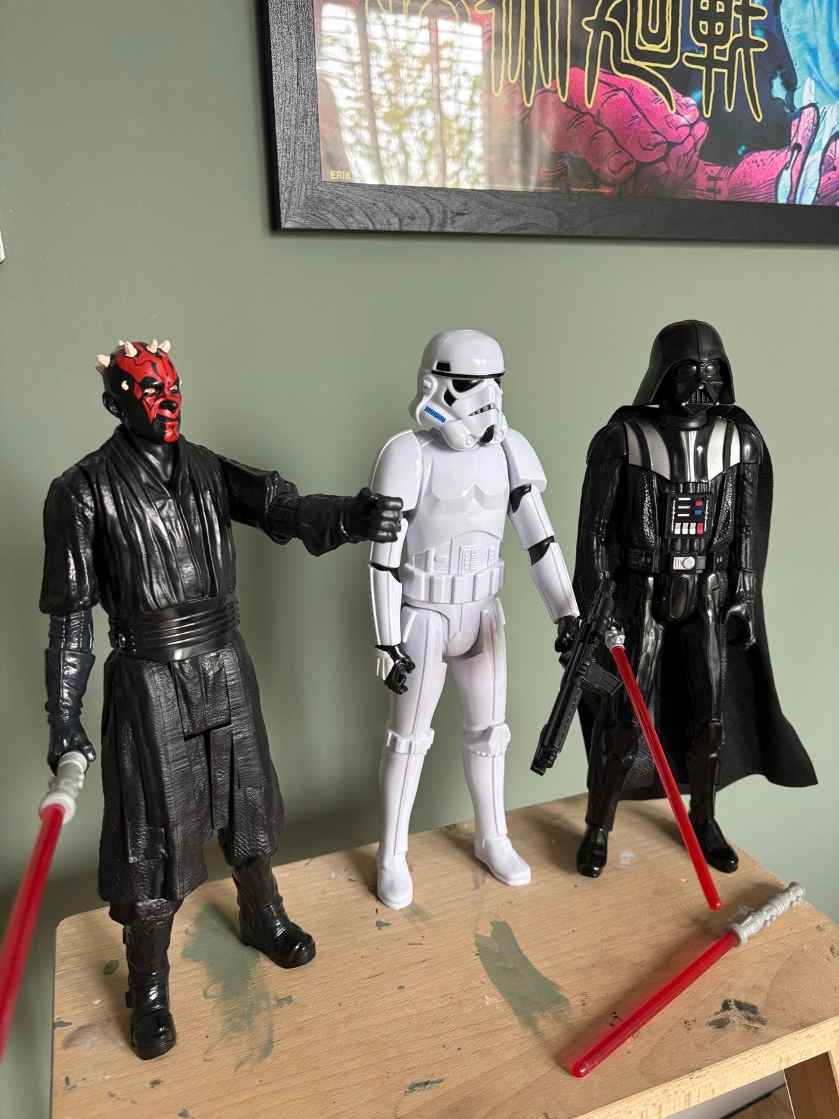 Star Wars actiefiguren - Darth Vader, Stormtrooper, Darth Ma, Ophalen of Verzenden, Zo goed als nieuw