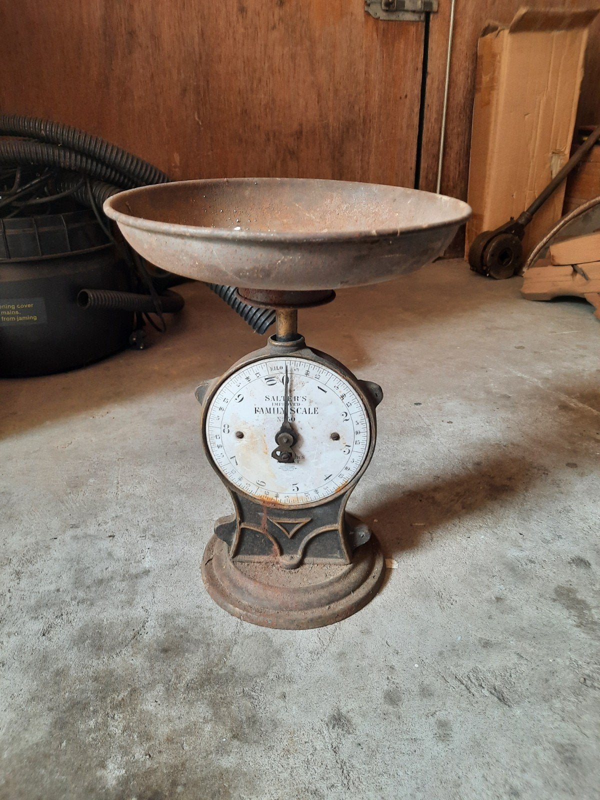 Antieke Salter's Family Scale - Vintage Keukenweegschaal, Ophalen