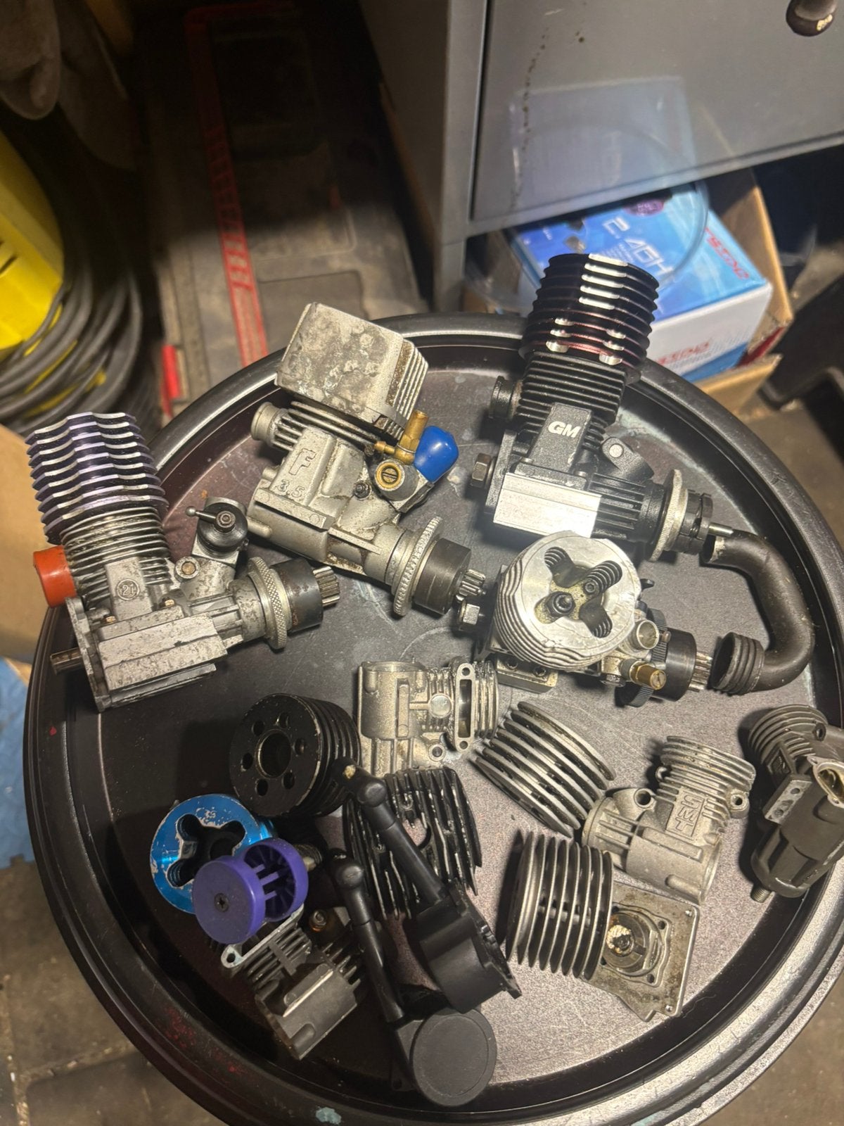 nitro motoren, Ophalen