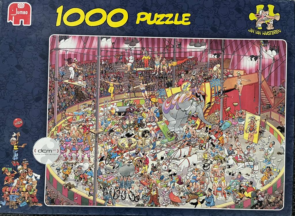 Jan van  Haasteren    Het Circus, Ophalen of Verzenden, 500 t/m 1500 stukjes, Gebruikt