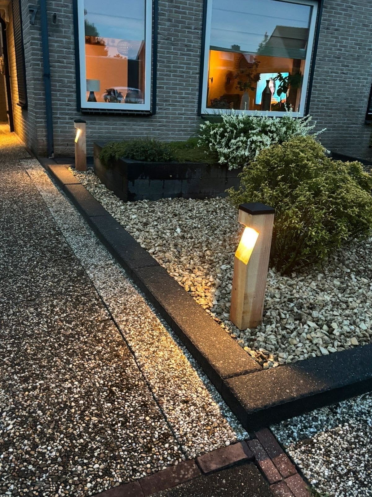 Maatwerk houten tuinverlichting, Tuin en Terras, Led, Minder dan 50 watt, Staande lamp, Nieuw