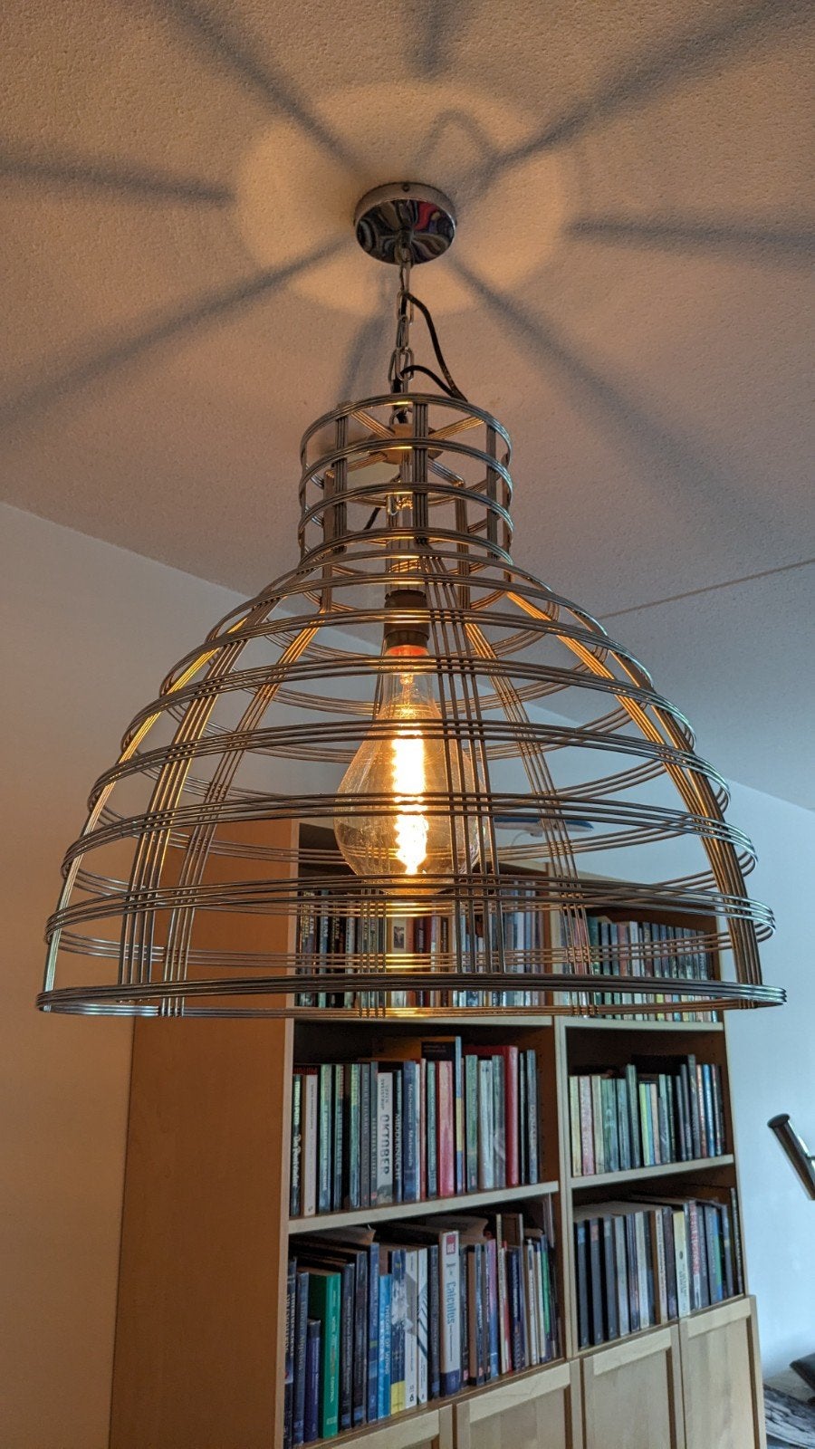 Industriële eettafel lamp, Ophalen, Zo goed als nieuw
