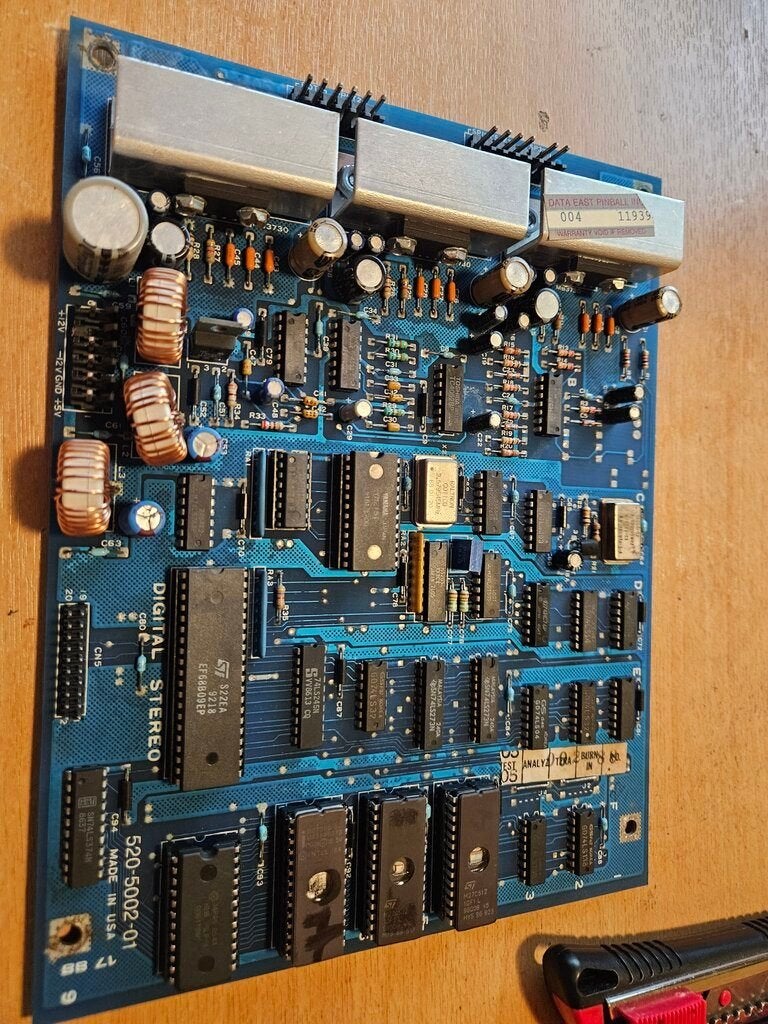 520-5002-01 (data east Time Machine) sound board, Gebruikt, Onderdeel of Defecte kast, Ophalen of Verzenden, Data East