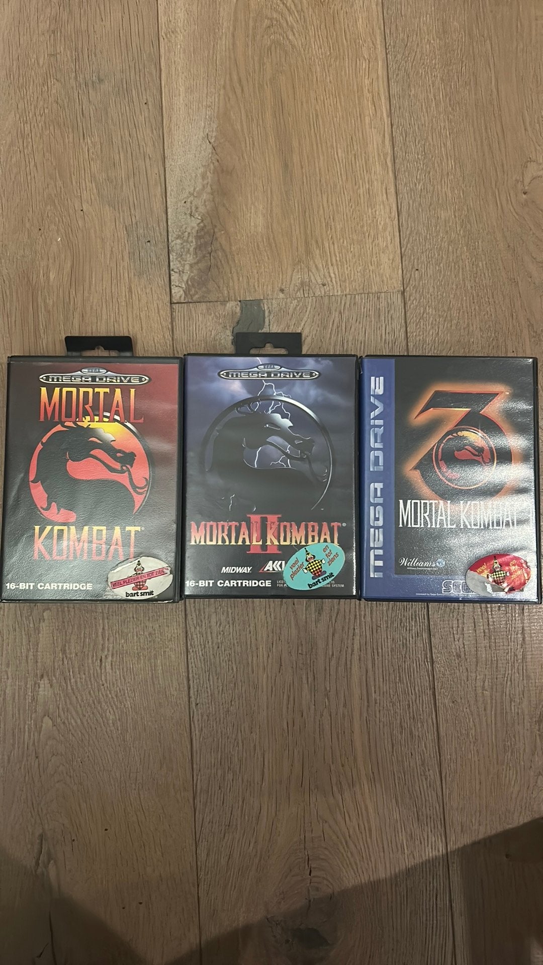 Mega Drive 1 Mortal Kombat Bundle (1, 2, 3) (compleet), Spelcomputers en Games, Games | Sega, Zo goed als nieuw, Mega Drive, Vechten