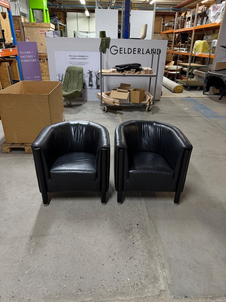 Gelderland fauteuils, Ophalen, Gebruikt, 50 tot 75 cm, Leer