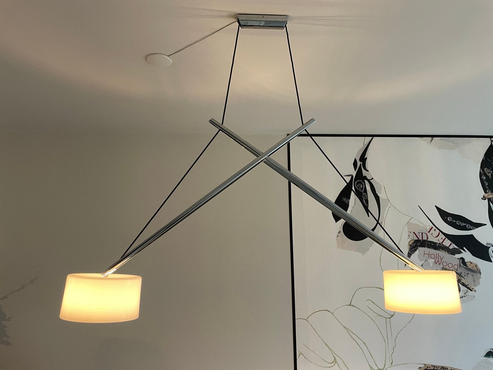 Hans Karuga "Twin" Acrobatische Designlamp - Perfecte Staat, Ophalen, Zo goed als nieuw, Metaal, Overige fittingen