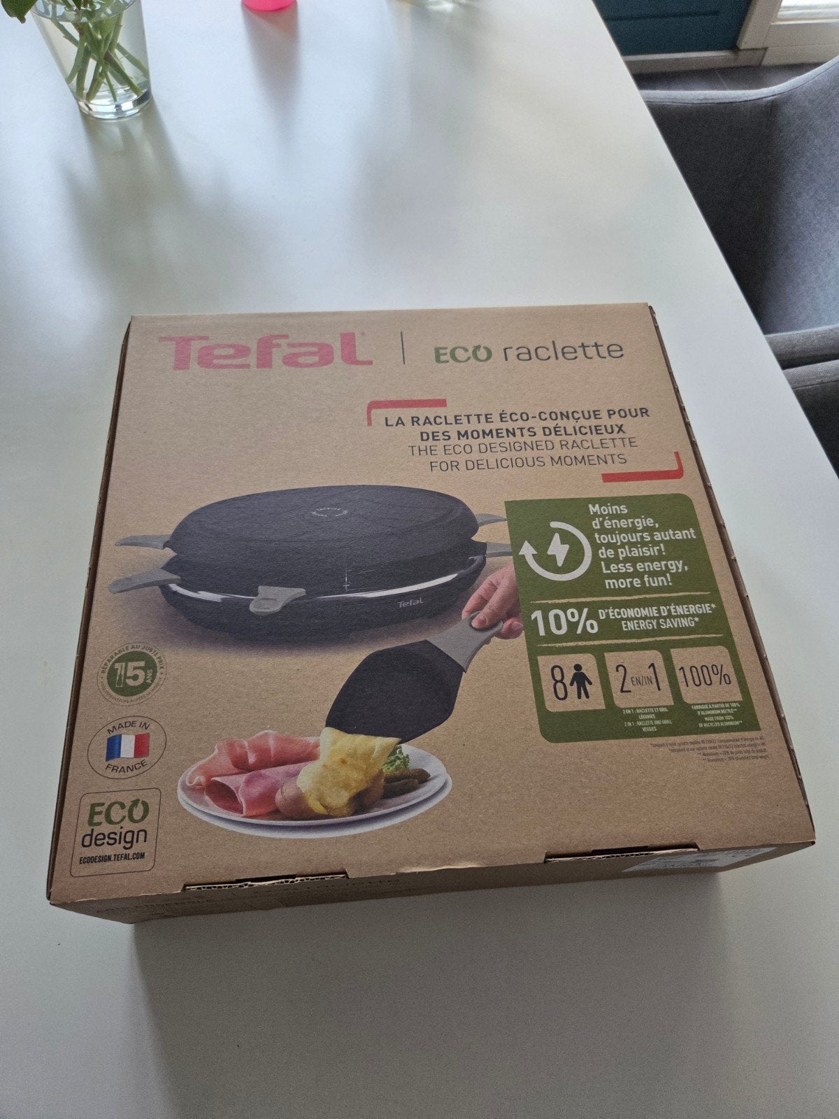Tefal Raclette Neo Deco - Eco Raclette voor 8 personen, Ophalen