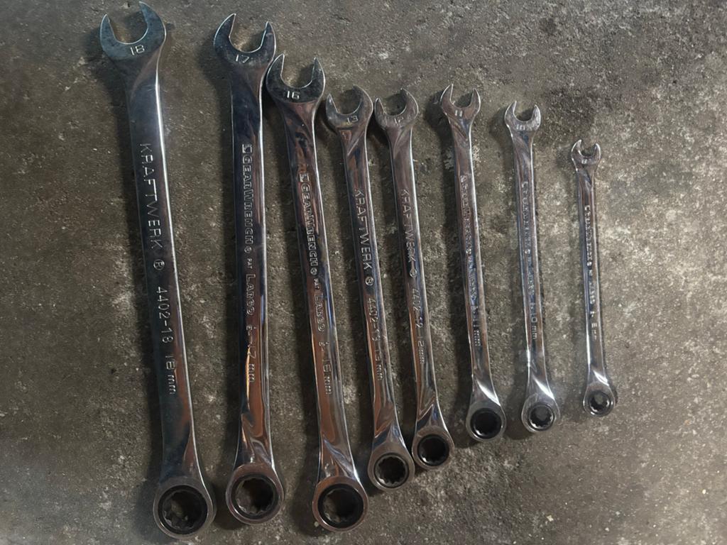 Kraftwerk Gereedschap Set: Ringsteekratel, Kniptang, Metaalz, Ophalen of Verzenden, Nieuw