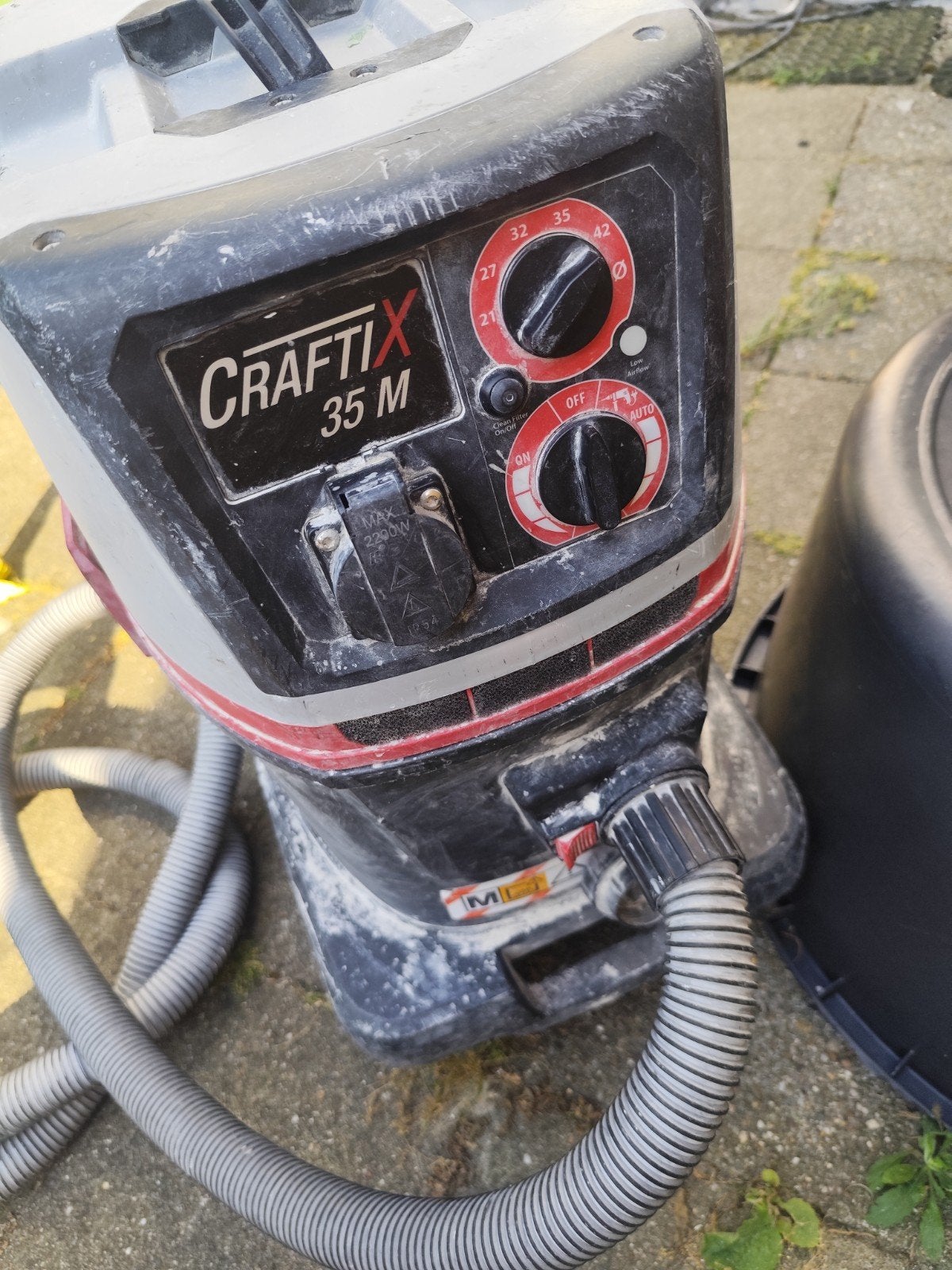 Goed werkende bouwstofzuiger craftix 35m professionele, Witgoed en Apparatuur, Stofzuigers, Ophalen, 2000 watt of meer
