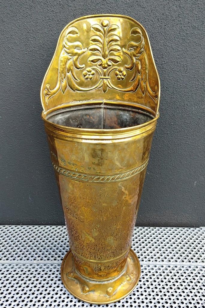 Antieke koperen wijndruivenbak 19e eeuw. Wijn druiven koper, Antiek en Kunst, Ophalen of Verzenden, Koper