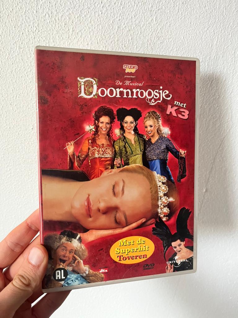 De Musical Doornroosje met K3 DVD, Cd's en Dvd's, Dvd's | Kinderen en Jeugd, Gebruikt, Alle leeftijden, Overige genres, Ophalen of Verzenden