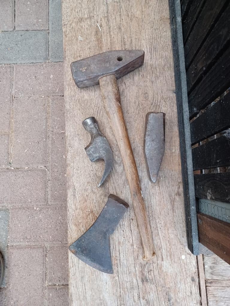 Vintage Gereedschap Set: Hamer, Bijl en Meer, Ophalen of Verzenden, Gebruikt