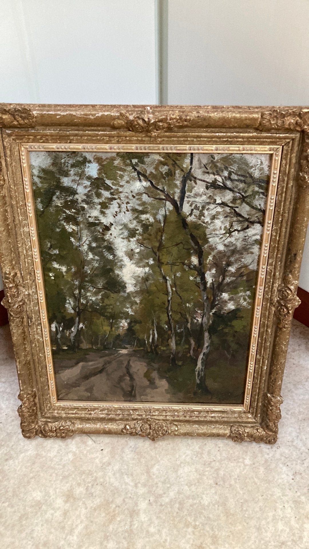 Top Berkenlaan Jan van Vuuren (1871-1941), Antiek en Kunst, Kunst | Schilderijen | Klassiek, Ophalen of Verzenden