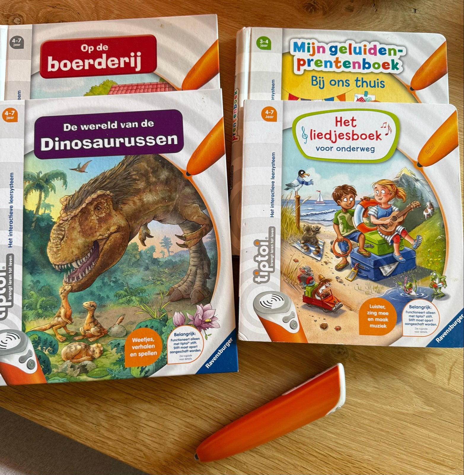 Tiptoi starterset met 4 boeken en stift, Boeken, Ophalen of Verzenden, Zo goed als nieuw, 3 tot 4 jaar