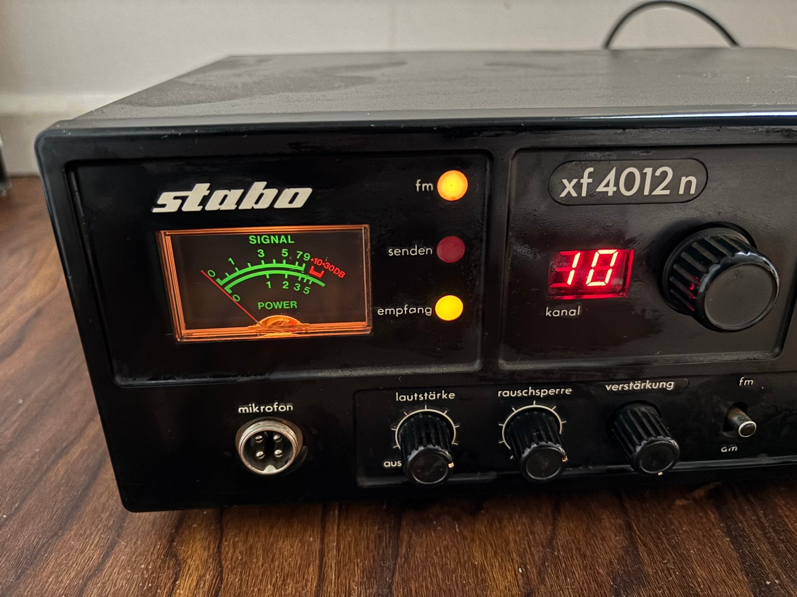 Stabo XF 4012 N CB-radio - Vintage Transceiver, Telecommunicatie, Zenders en Ontvangers, Ophalen of Verzenden, Gebruikt, Zender en Ontvanger