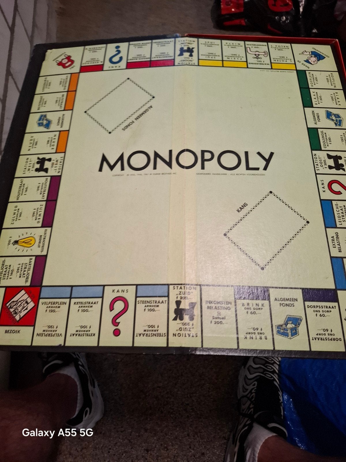 Vintage Monopoly De Luxe Bordspel - N.V. Smeets & Schippers, Gebruikt, Onbekend, zie doos voor details, Vijf spelers of meer, Ophalen of Verzenden