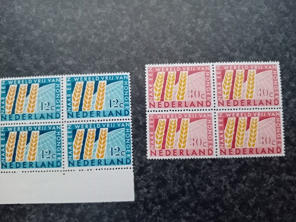 1963 Internationaal anti-hongerjaar  in blokjes, Verzenden, Na 1940, Postfris