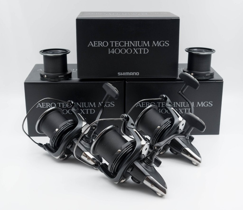 3x Shimano Aero Technium MgS XTD 14000, Watersport en Boten, Hengelsport | Karpervissen, Ophalen of Verzenden, Zo goed als nieuw