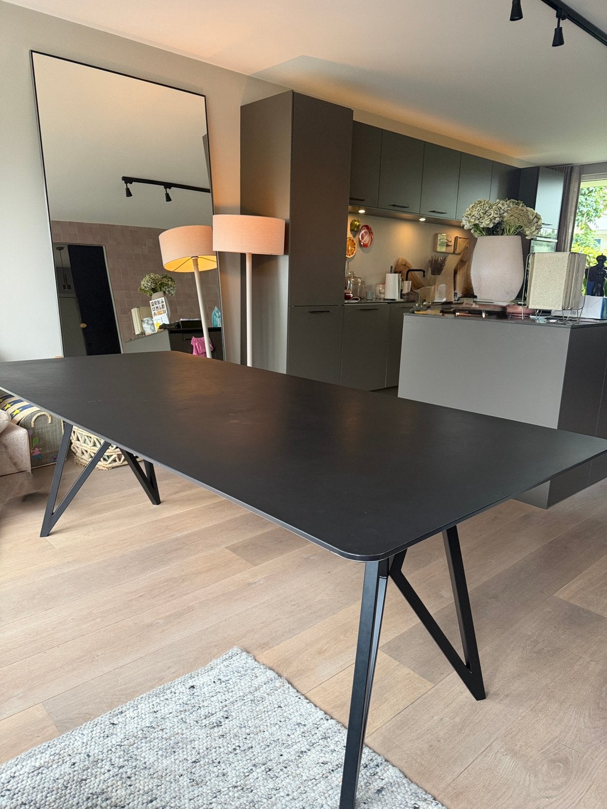 Studio Henk eettafel Butterfly 200*100, Huis en Inrichting, Ophalen, 100 tot 150 cm, 200 cm of meer, Vijf personen of meer
