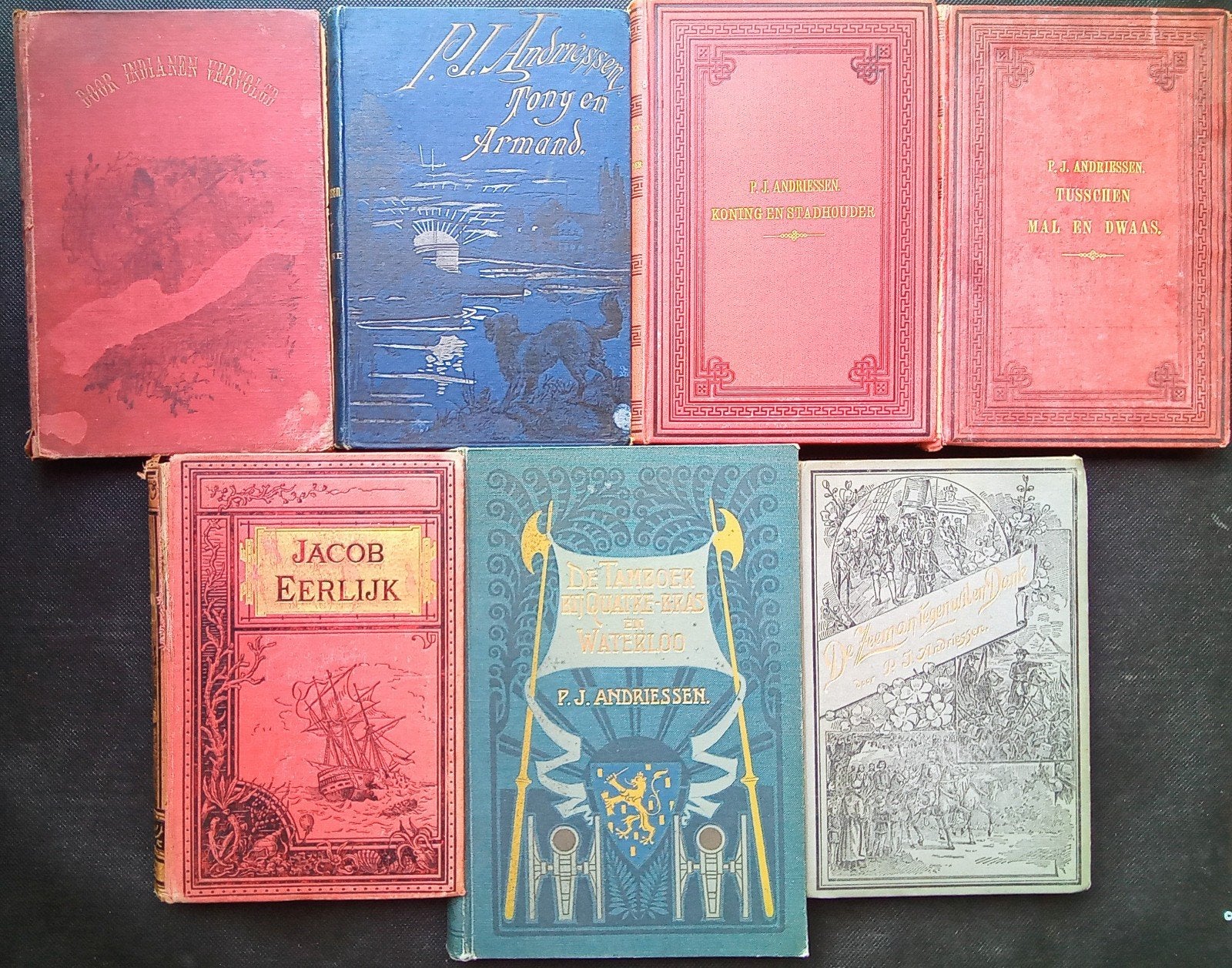 Set 19e eeuwse boeken P.J. Andriessen, Antiek en Kunst, Ophalen of Verzenden