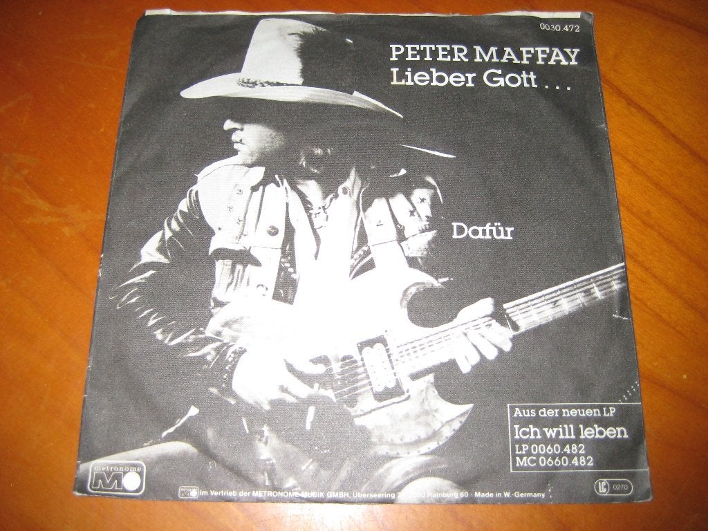Peter Maffay: Lieber Gott, Cd's en Dvd's, Vinyl Singles, Ophalen of Verzenden, Zo goed als nieuw, Pop