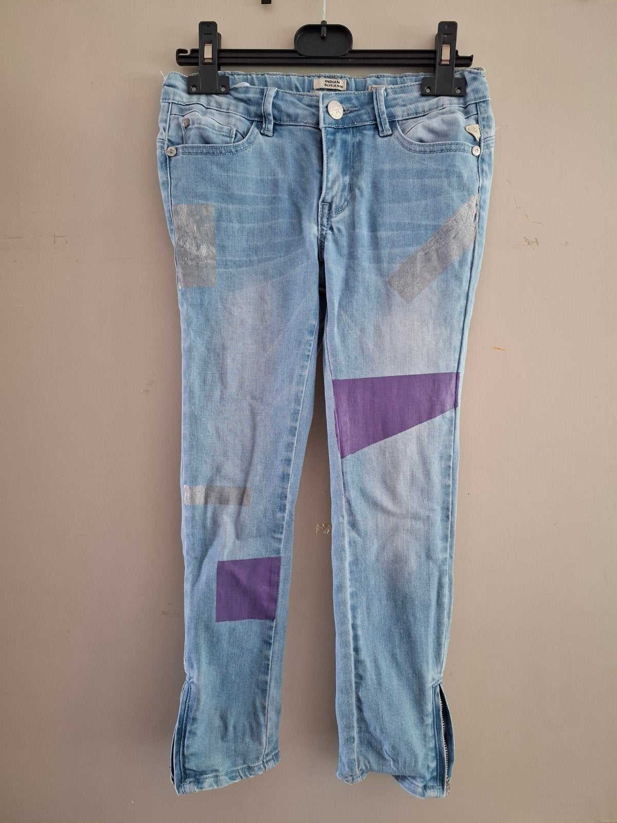 Indian Blue Jeans Cropped Skinny Fit Maat 140, Broek, Gebruikt, Meisje, Ophalen of Verzenden