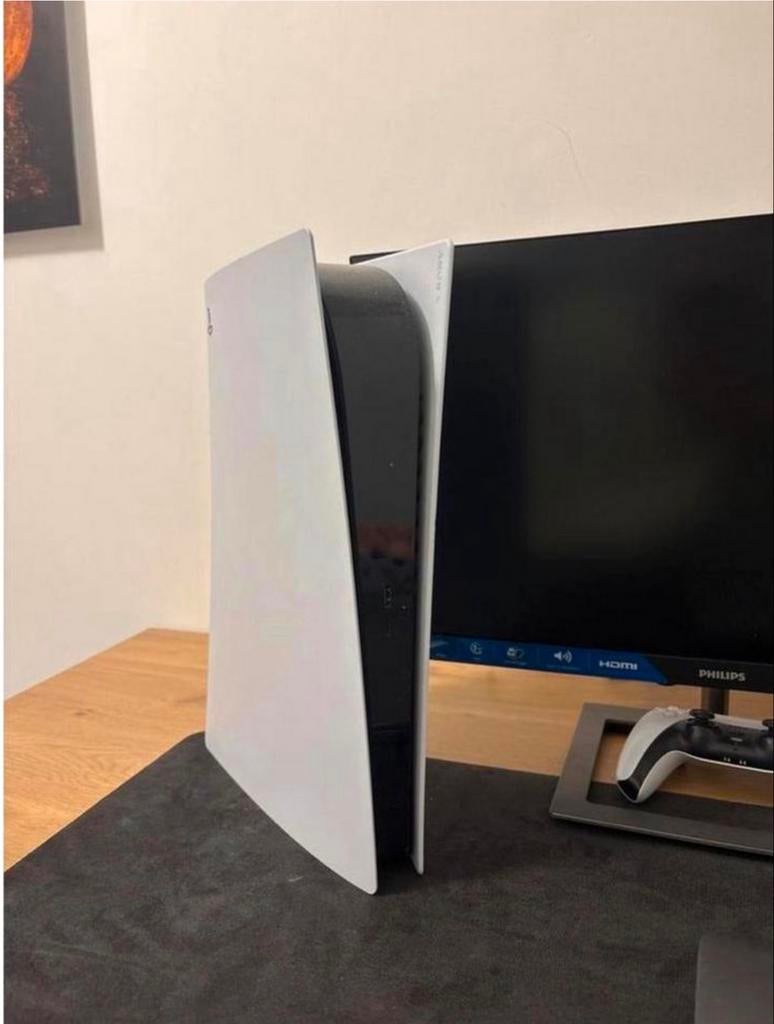 PS5 Disc Edition + Philips 144Hz Gaming Monitor, Spelcomputers en Games, Ophalen of Verzenden, Zo goed als nieuw, Playstation 5