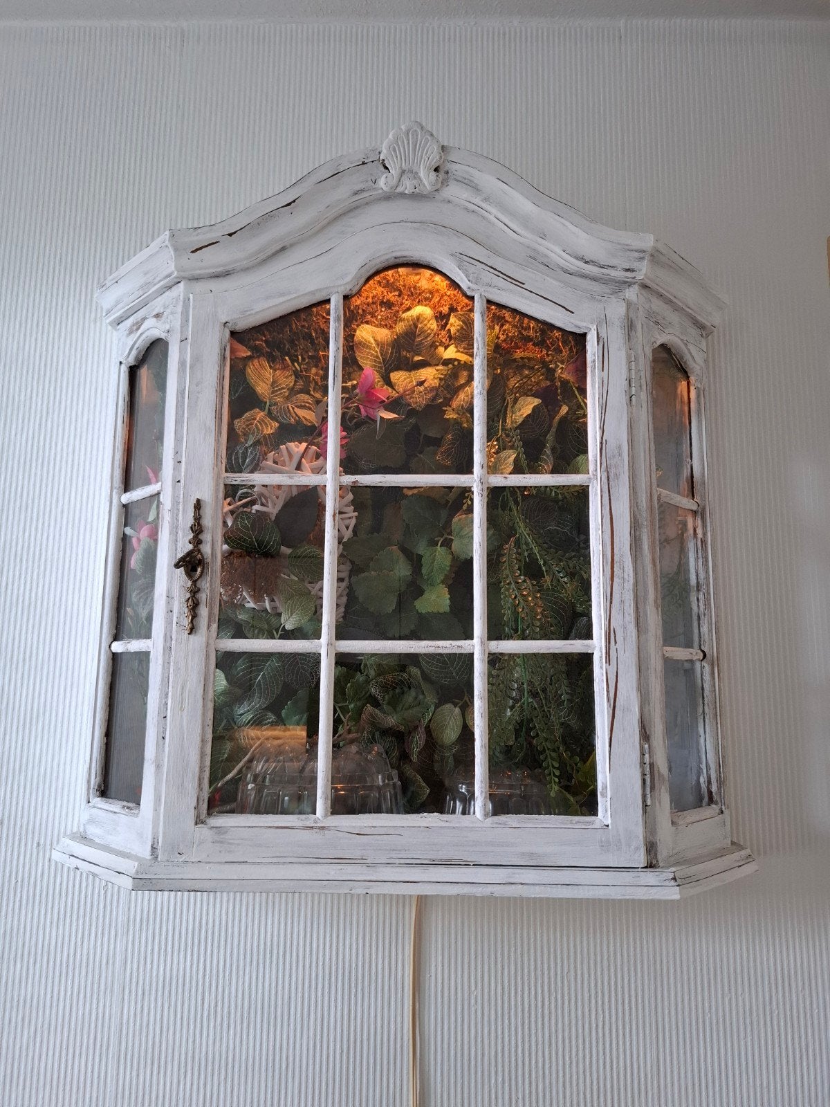 Hang  kastje met licht, Ophalen, 50 tot 100 cm, Glas, Minder dan 100 cm