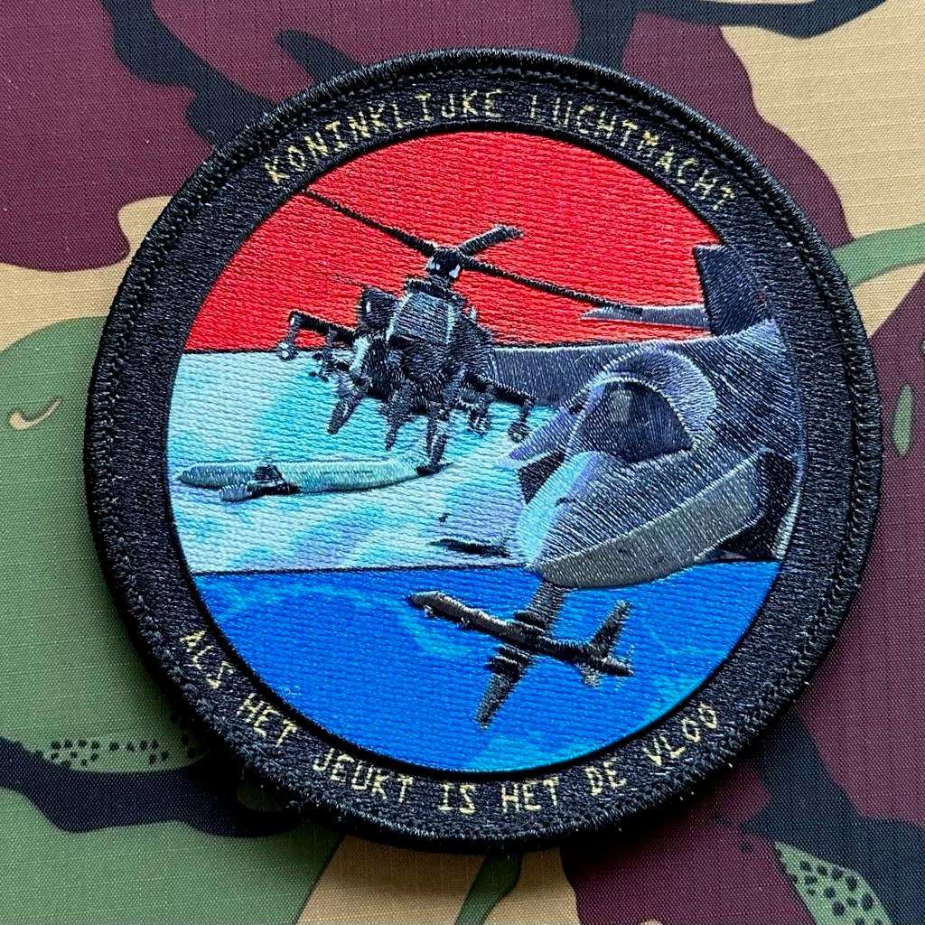 Patch RNLAF VLOO, Ophalen of Verzenden, Luchtmacht, Nederland, Embleem of Badge